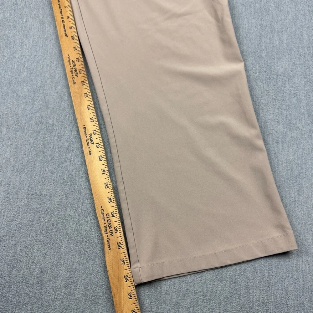 Nike Pants Mens 38 Brown Khaki Chino‎ Coach Training Performance Lightweight